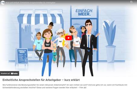 Filmvorschau für den Erklärfilm der Einheitlichen Ansprechstellen für Arbeitgeber